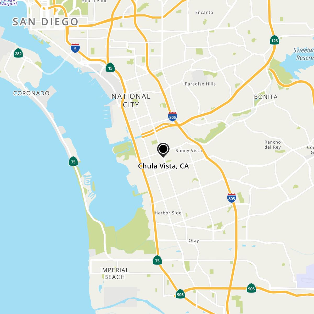 Chula Vista, CA Map Chula Vista, CA Map