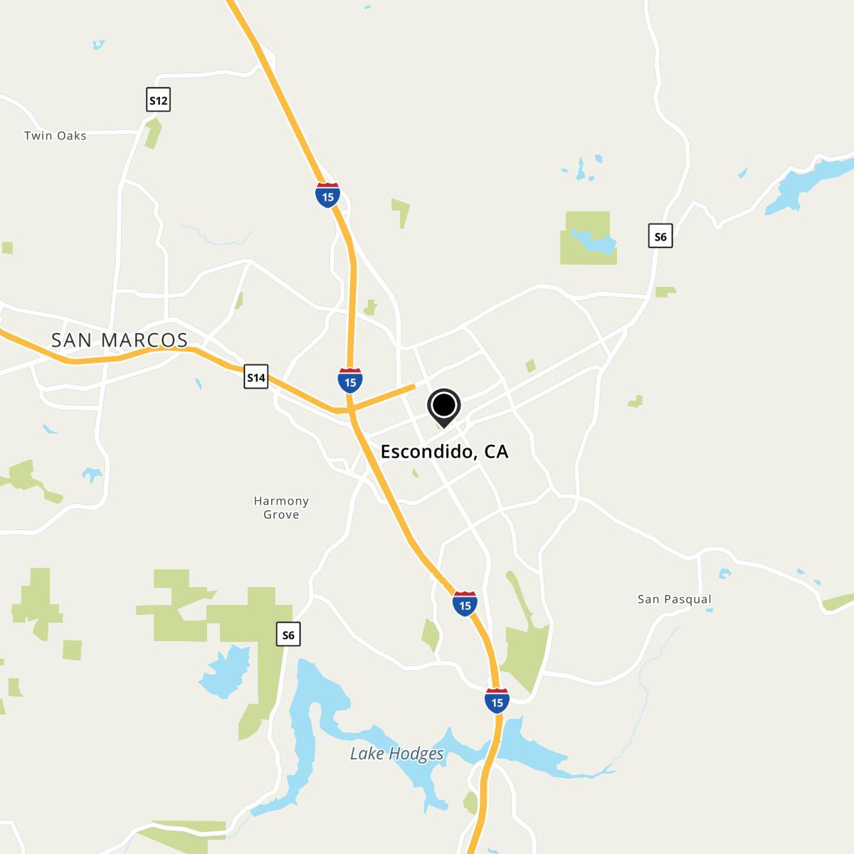 Escondido, CA Map Escondido, CA Map