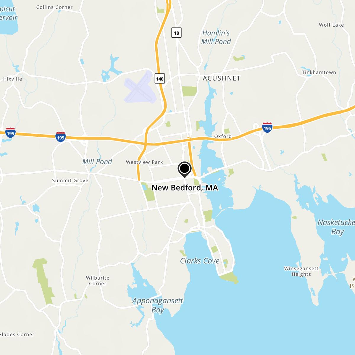 New Bedford, MA Map New Bedford, MA Map