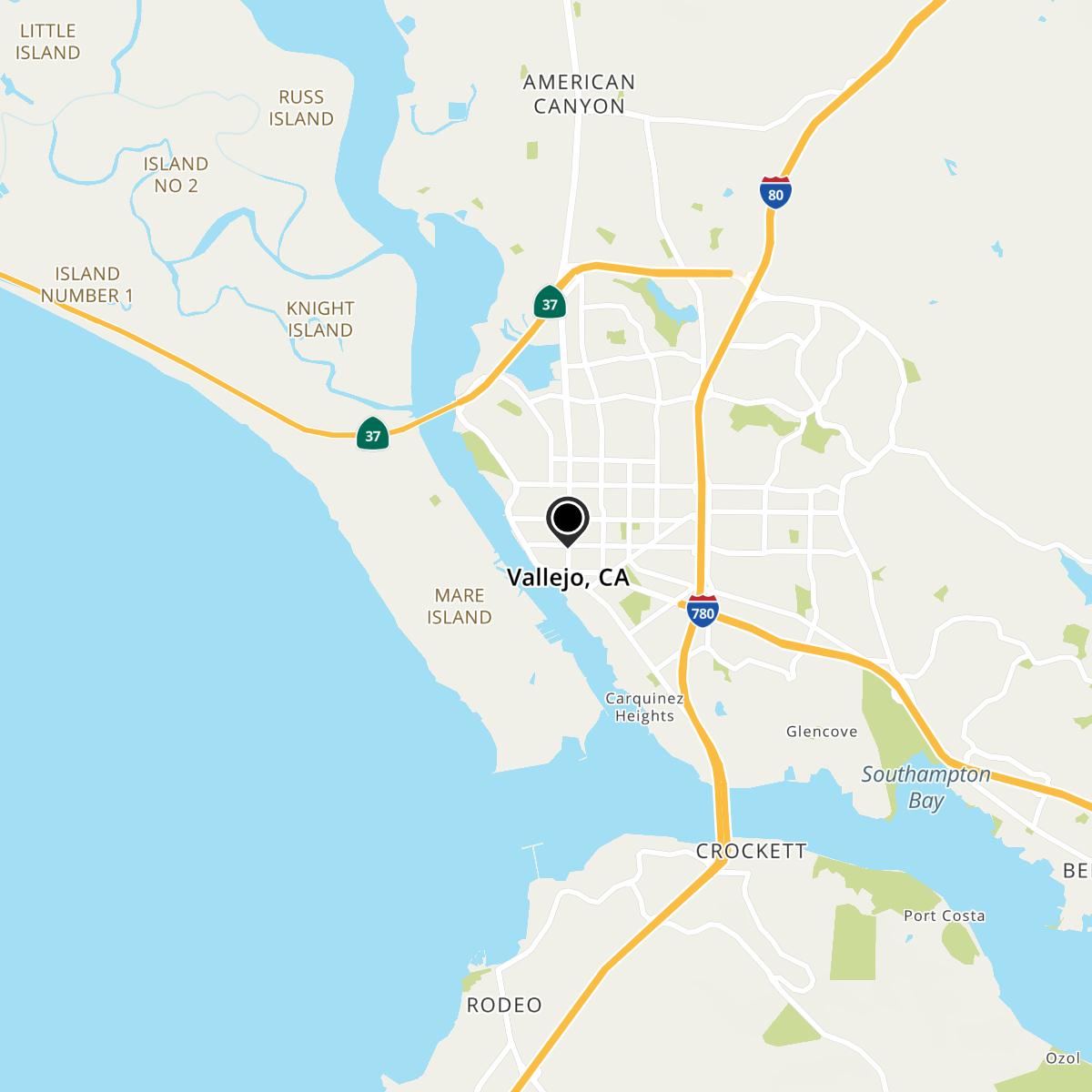 Vallejo, CA Map Vallejo, CA Map