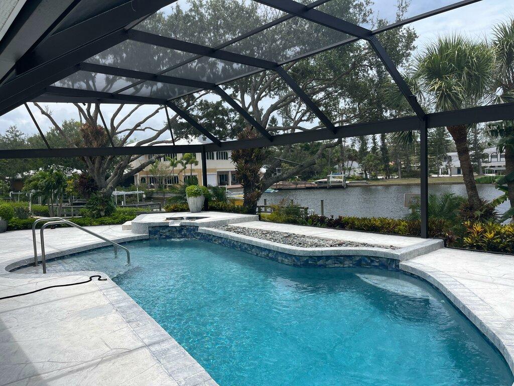 CMS Pool Cage Painting