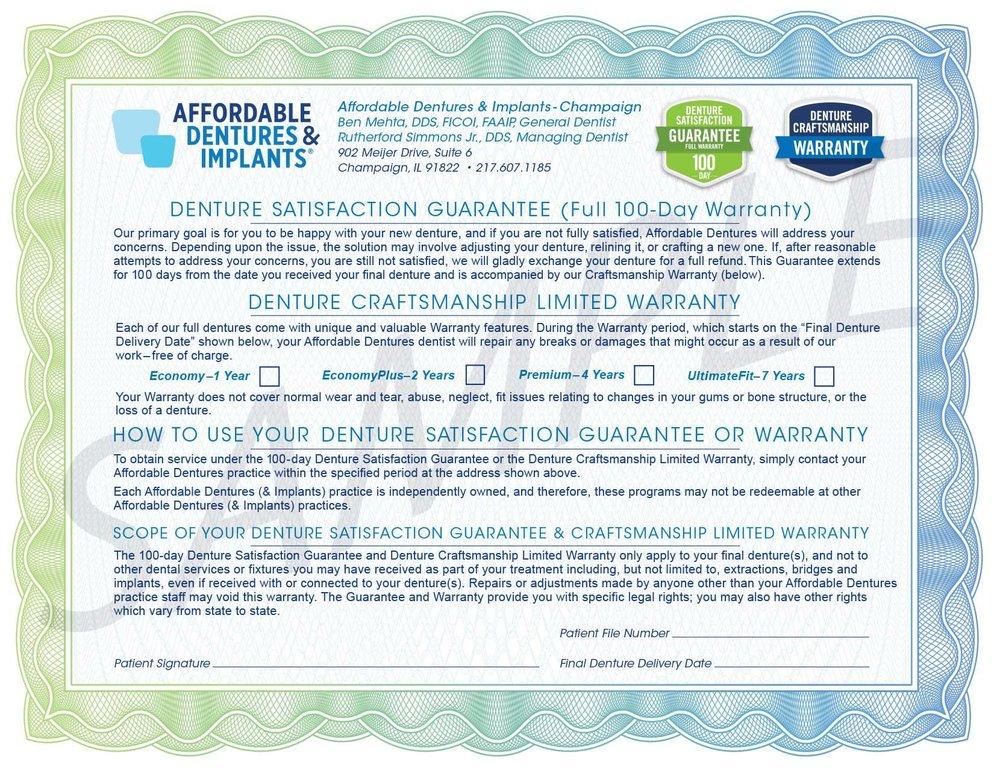 Affordable Dentures & Implants