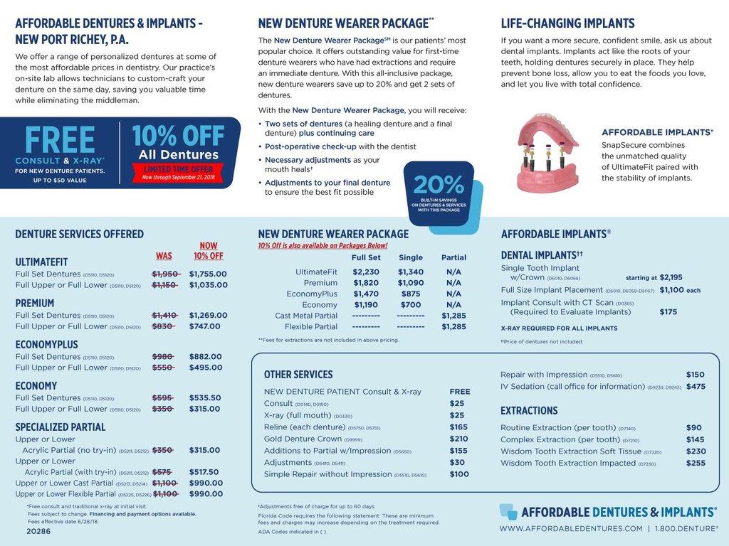 Affordable Dentures & Implants