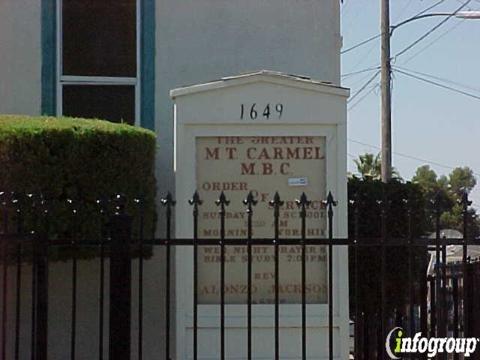 The Greater Mount Carmel Baptist Church
