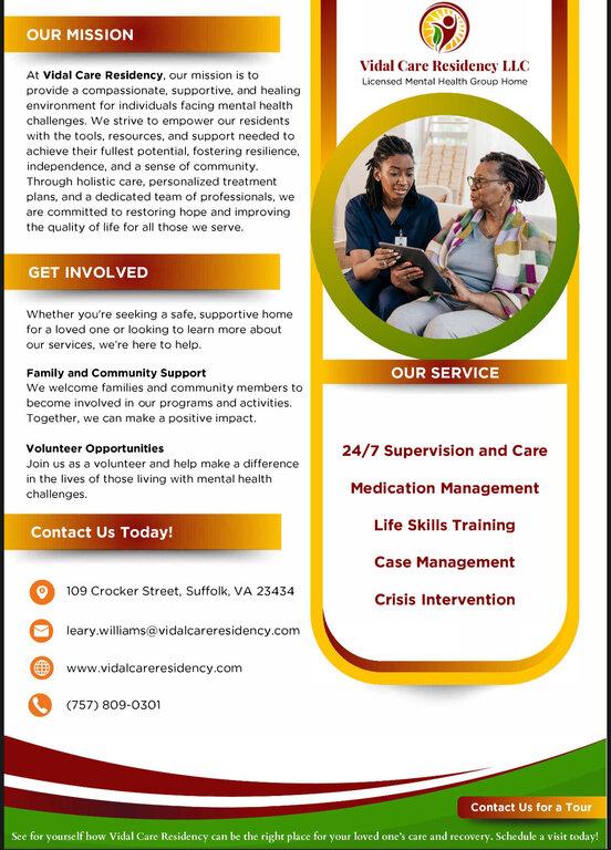 Vidal Care Residency LLC