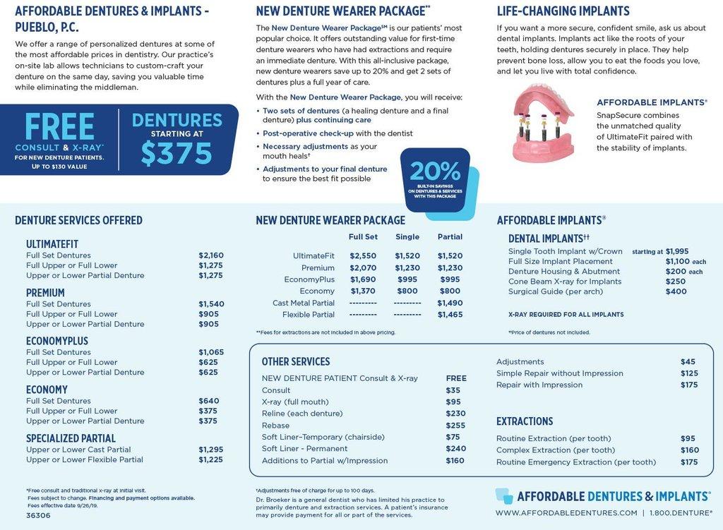 Affordable Dentures & Implants