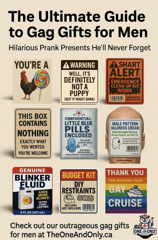 Theoneandonly.ca-Pranks Gag Mail & Stickers