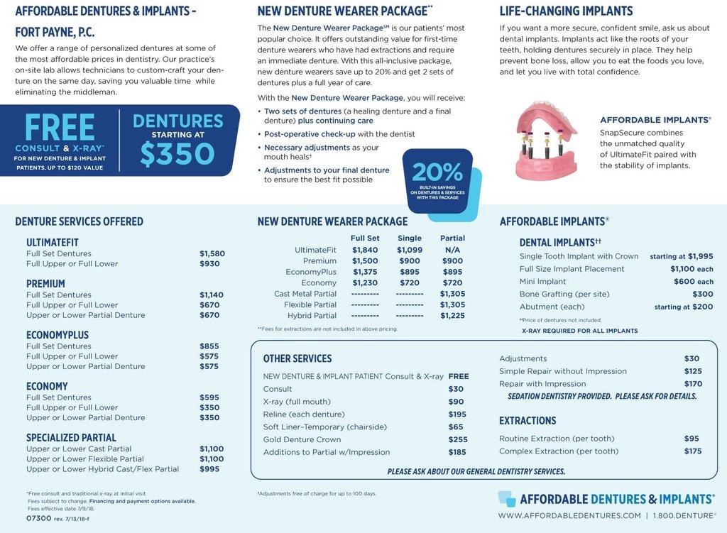 Affordable Dentures & Implants