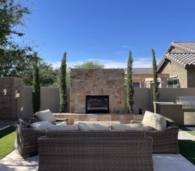 The Desert Root Landscape, Pavers, Turf and Design