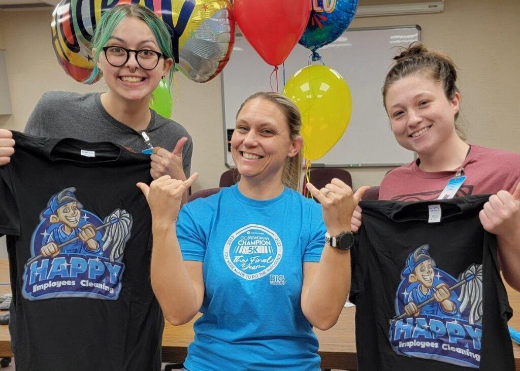 Happy Employees Cleaning in the Fargo-Moorhead Area