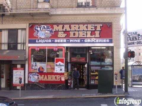 Star Market & Liquor With Peacock Mural