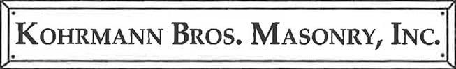 Kohrmann Bros Masonry