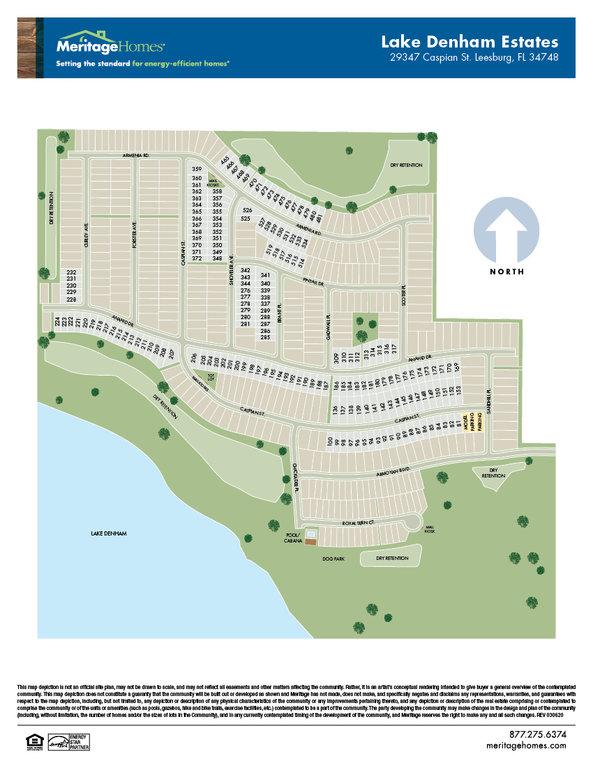 Lake Denham Estates By Meritage Homes