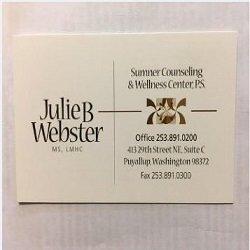 Julie B Webster, MS, LMHC