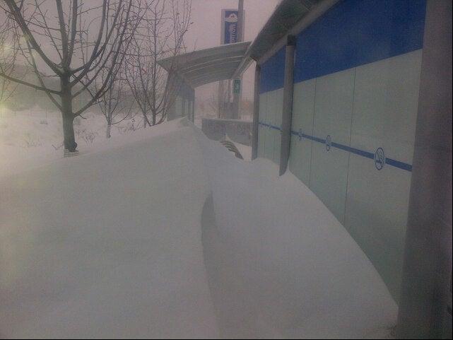 Northbound Southwest Transitway at Harkness Station