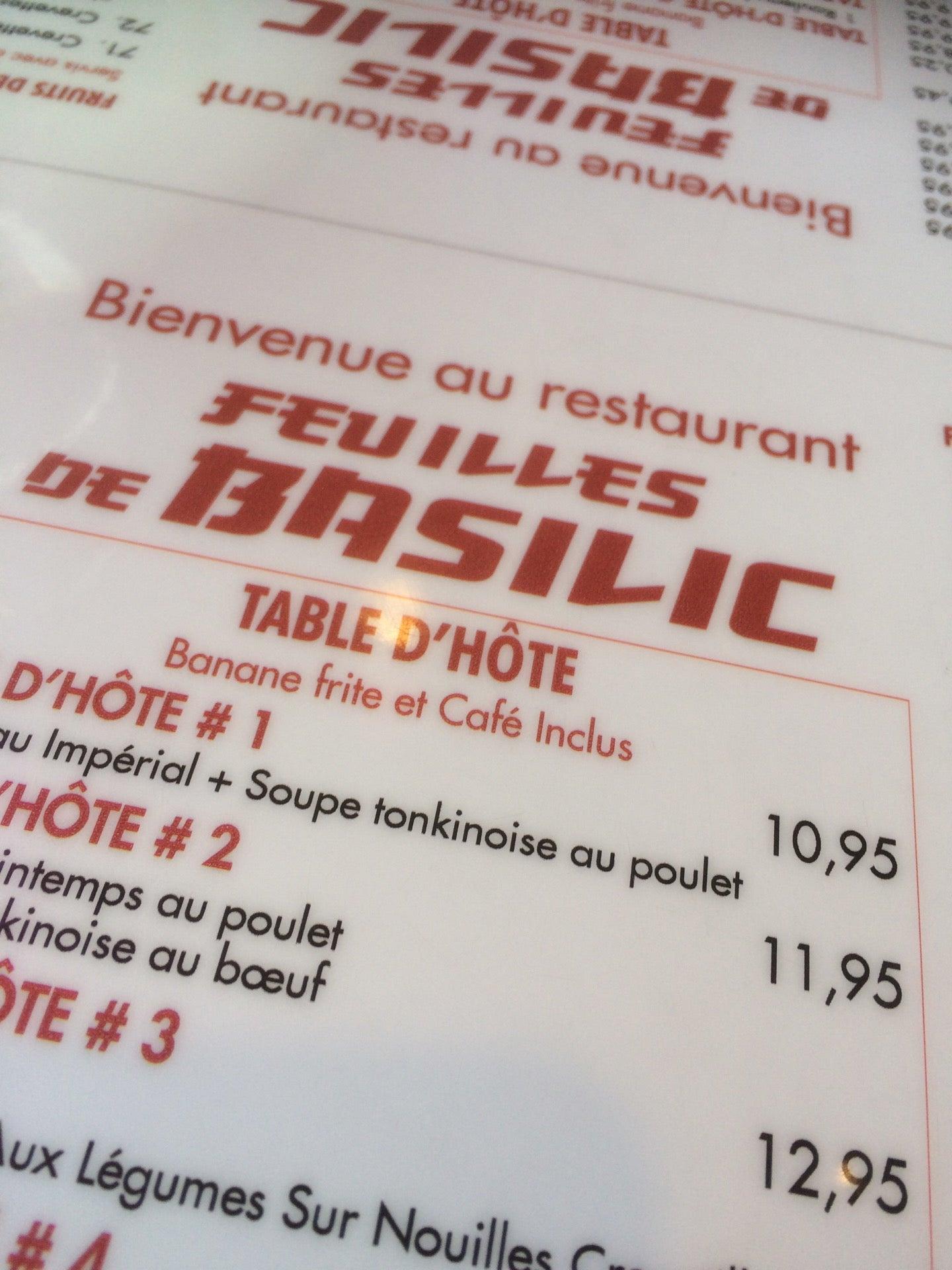 Feuille de Basillic