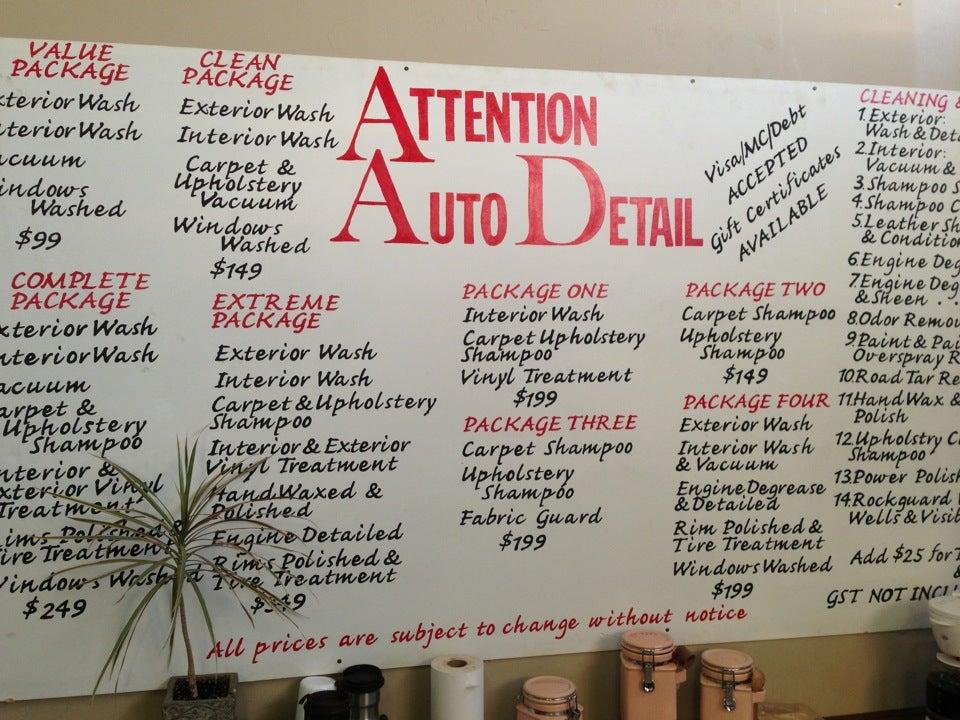 Attention Auto Detail