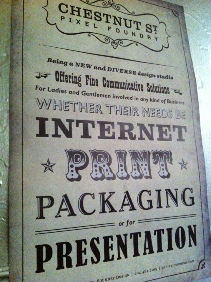 Chestnut Street Pixel Foundry Design