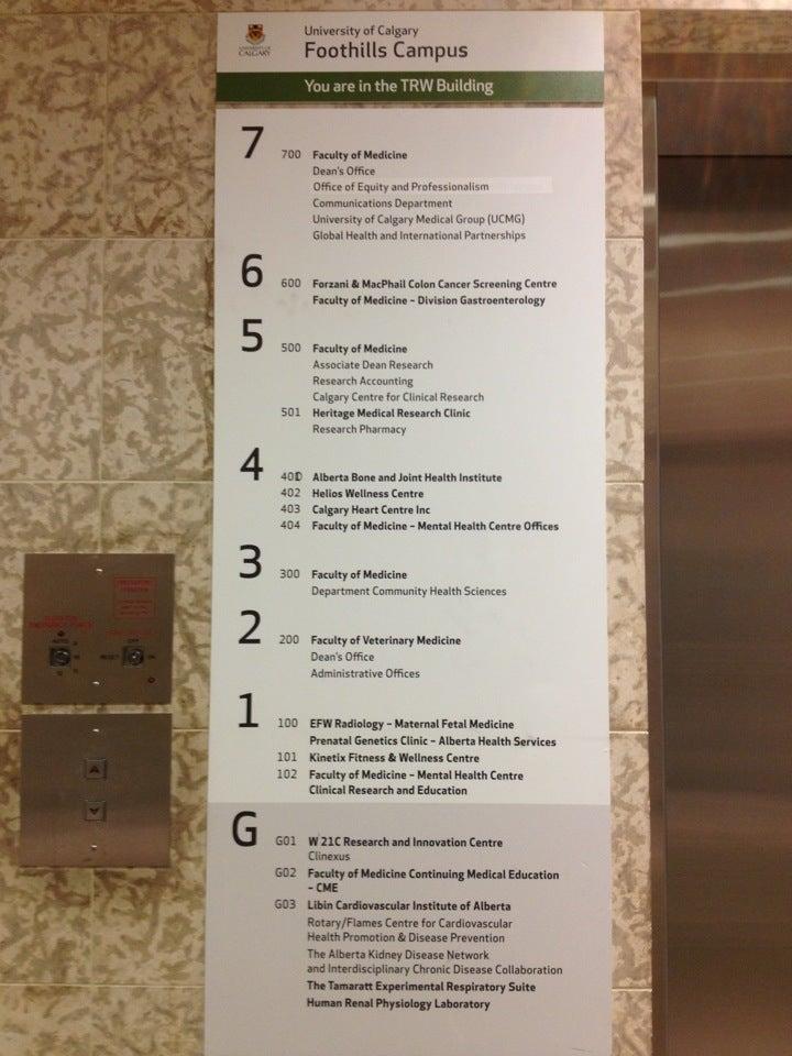 Teaching Research Wellness, Foothills Medical Centre