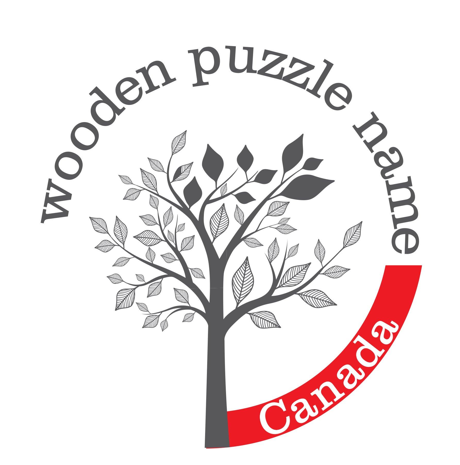Wooden Puzzle Name Canada