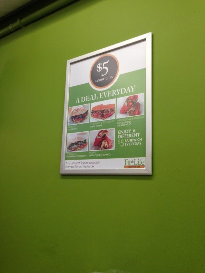 Fit For Life Sandwich Bar