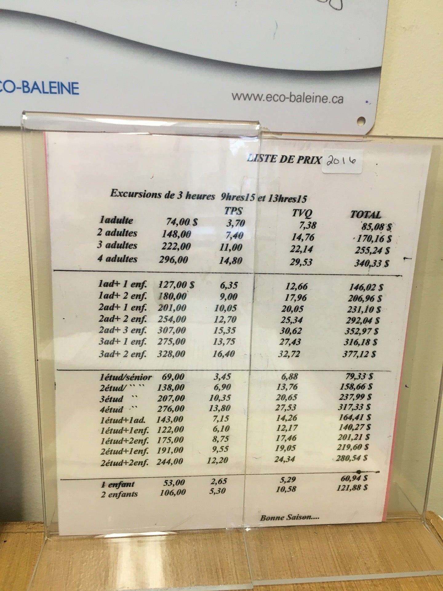 Otis Excursions Tadoussac