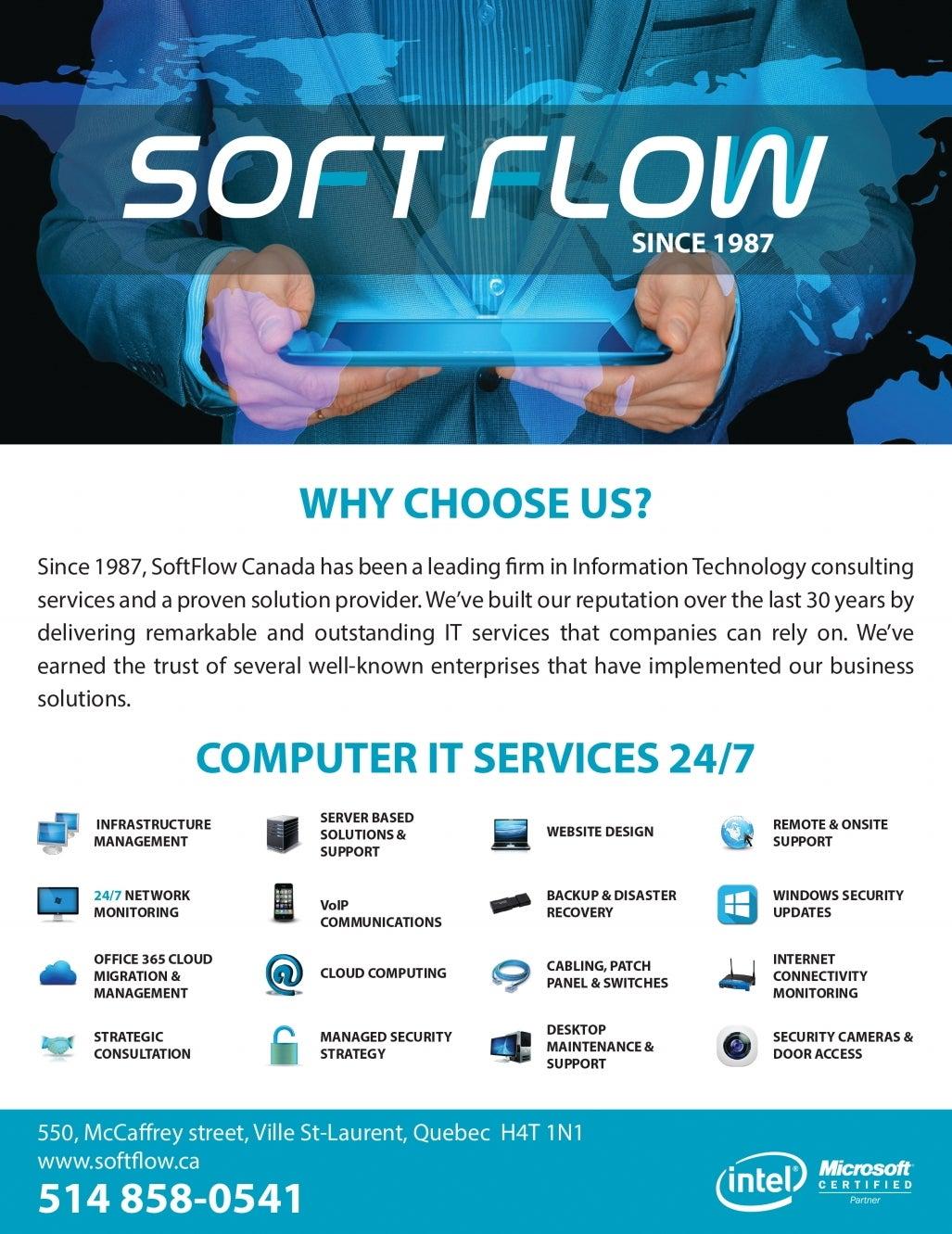 It Services Informatique Montreal-Softflow Canada