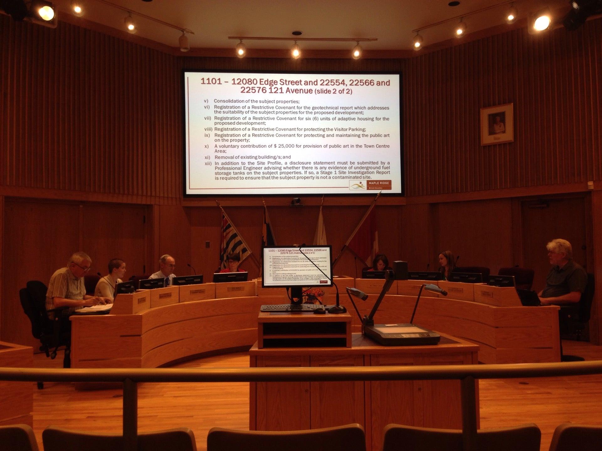 Maple Ridge Council Chambers