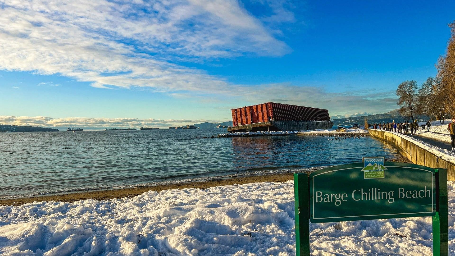 Barge Chilling Beach