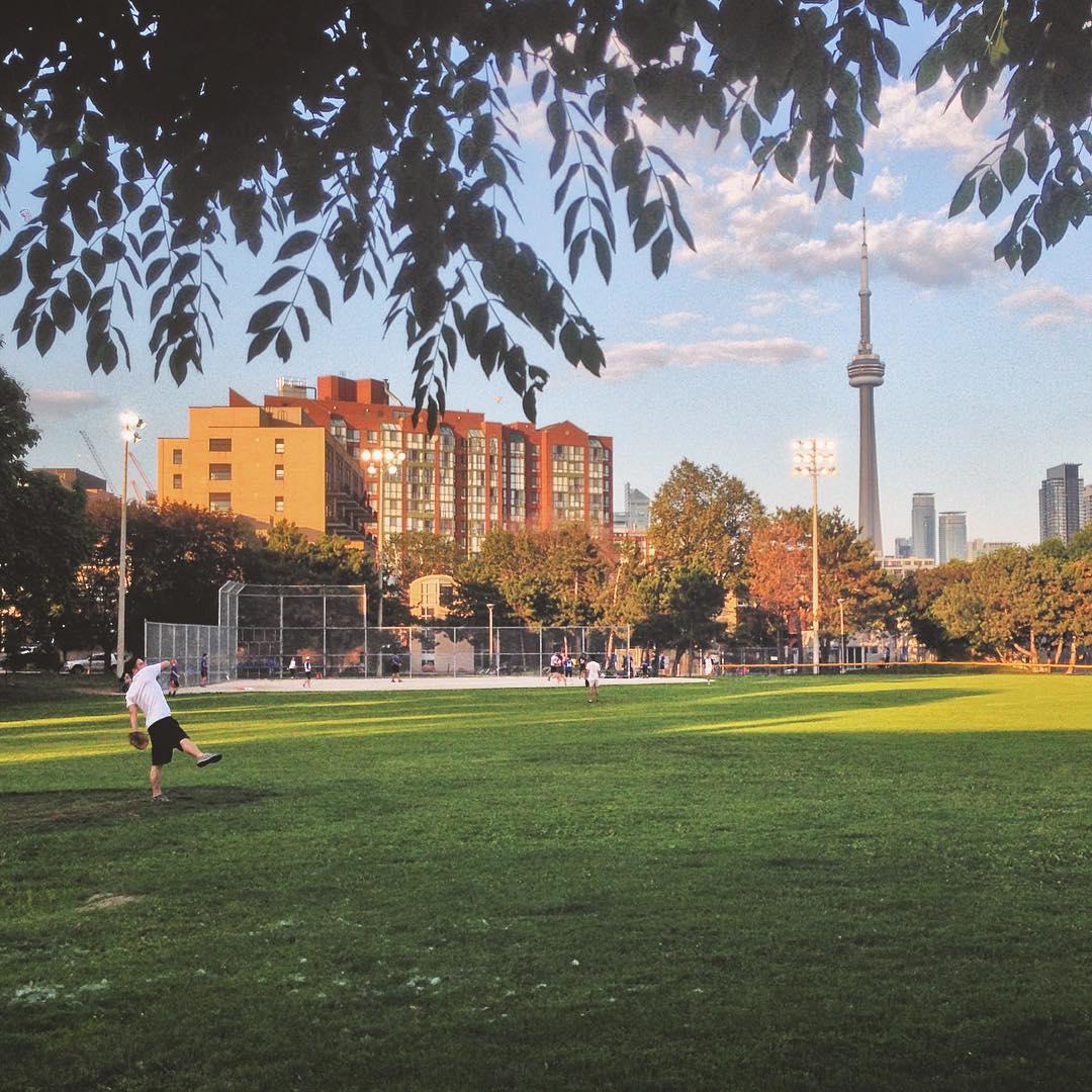 King St West at Strachan Ave