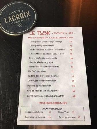 Le Tusk Cuisine & Bar Inc