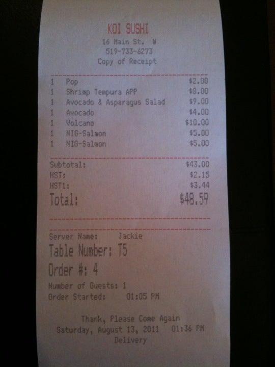 Koi Sushi & Japanese Cuisine