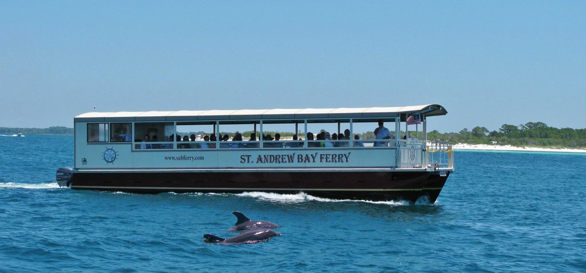 St. Andrew Bay Ferry Company Shell Island, Dolphin & Restaurant Hopping Cruises