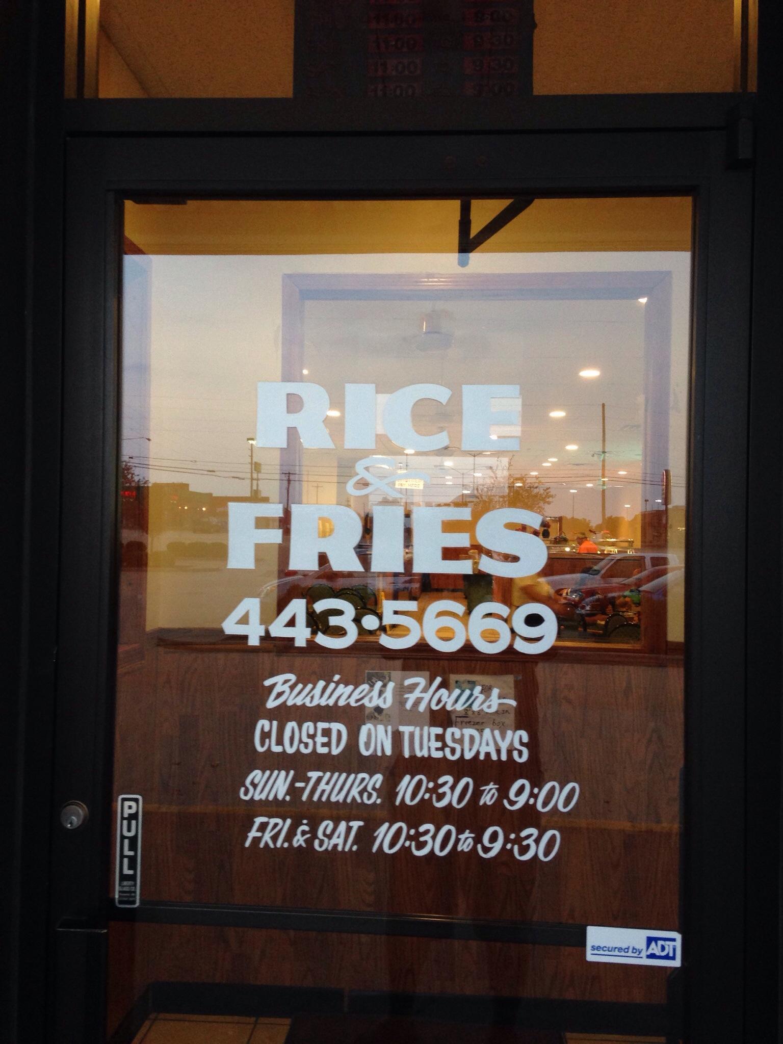 Rice & Fries