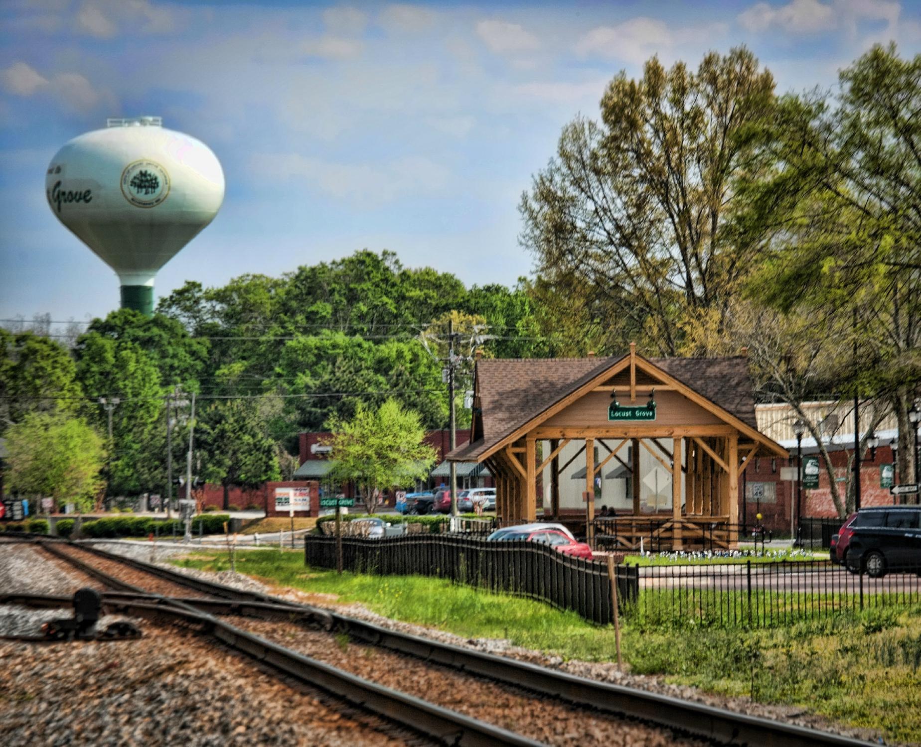 Locust Grove Train Viewing Platform