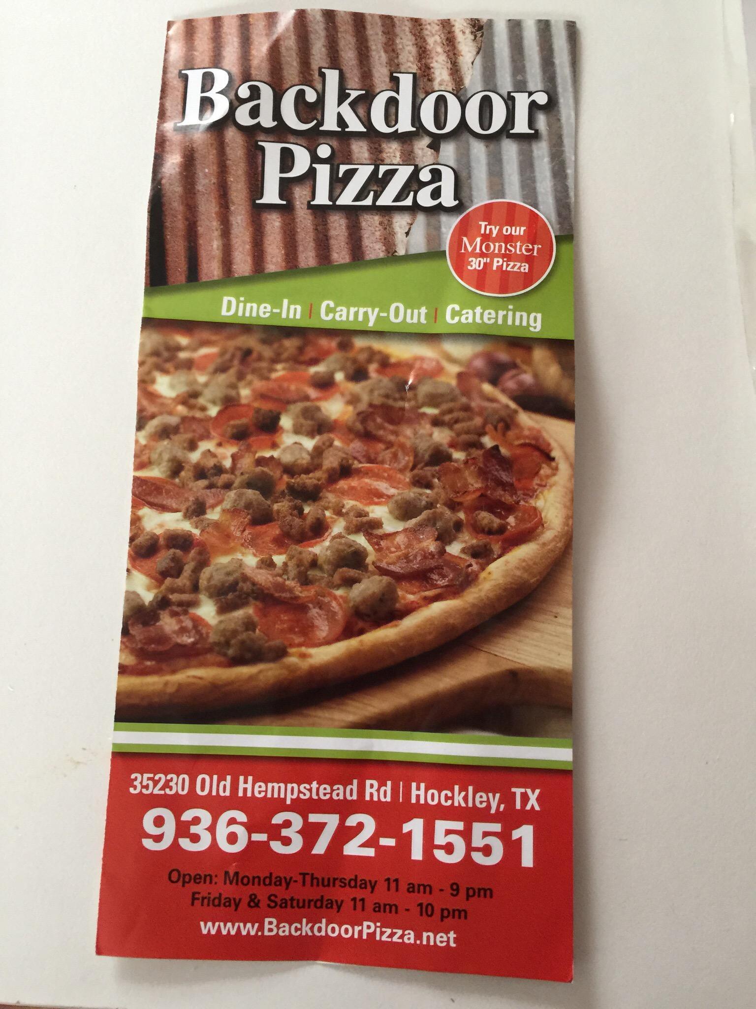 The Back Door Pizza & More