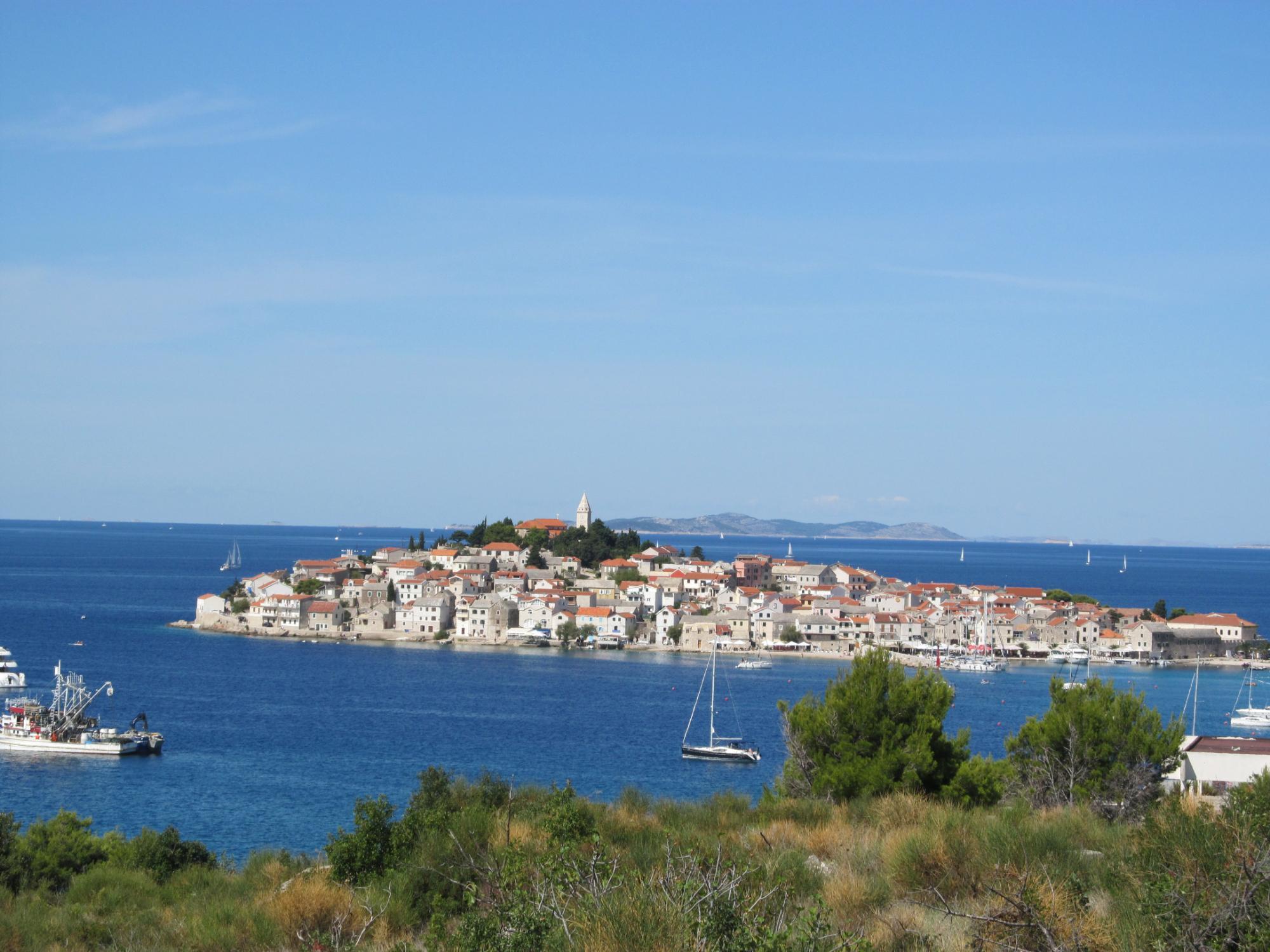 Hilltop 15th Century Church of St. George in Old Town Primosten