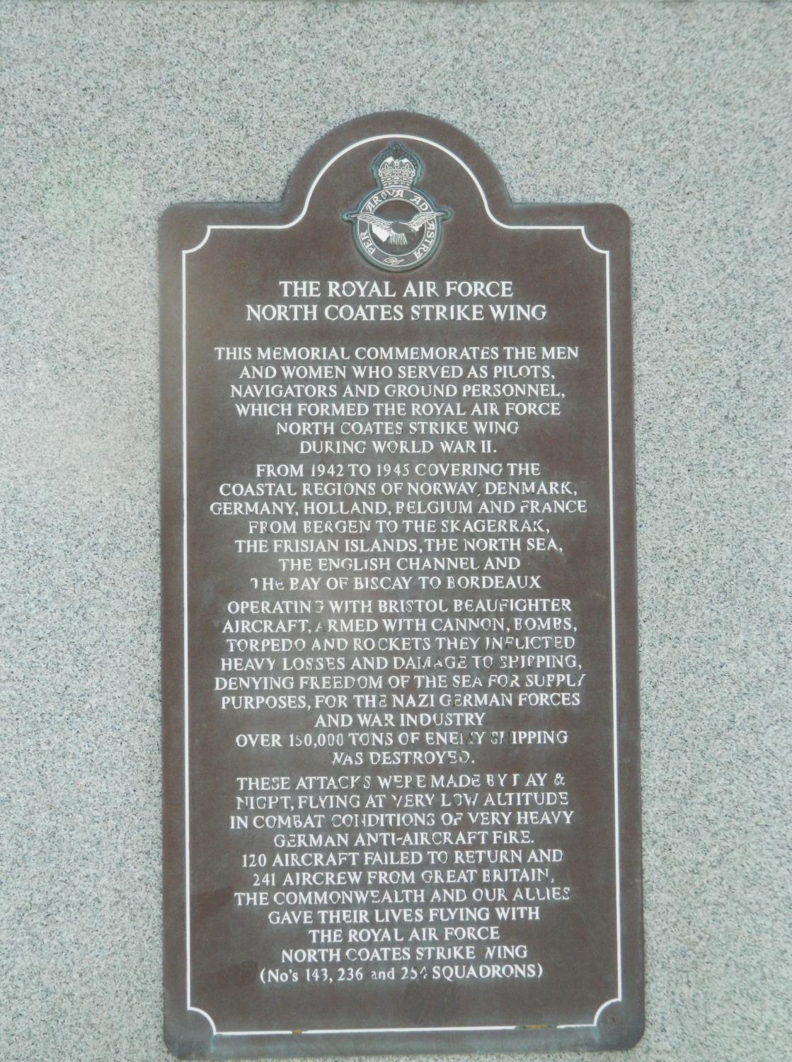 RAF North Coates Strike Wing Memorial