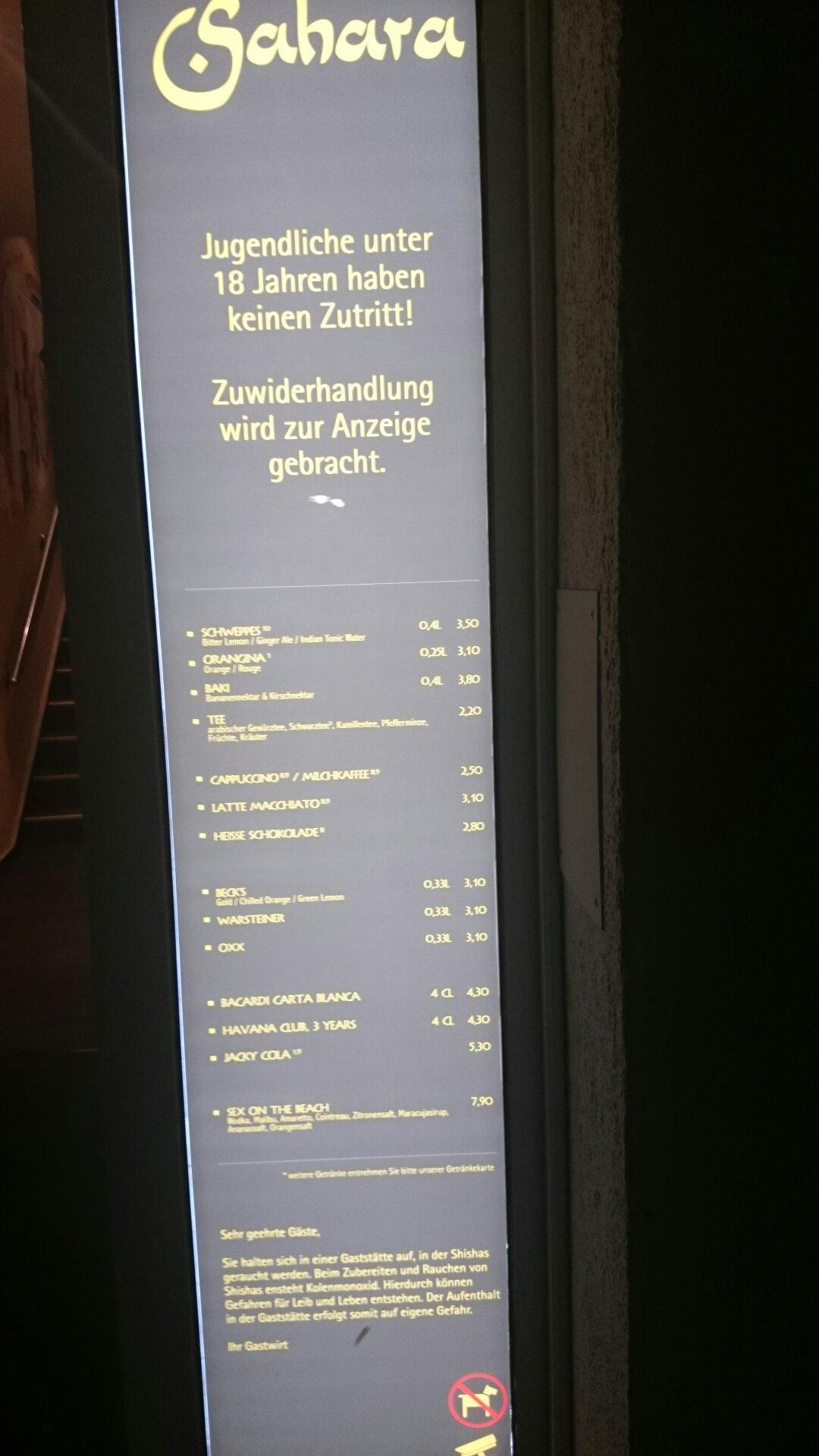 Sahara Cocktail- & Shishabar