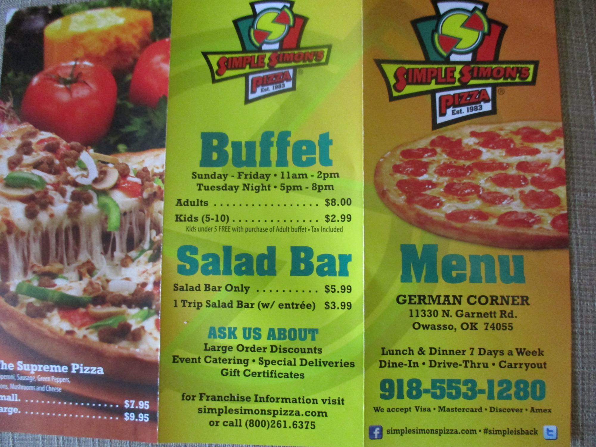 Simple Simon's Pizza