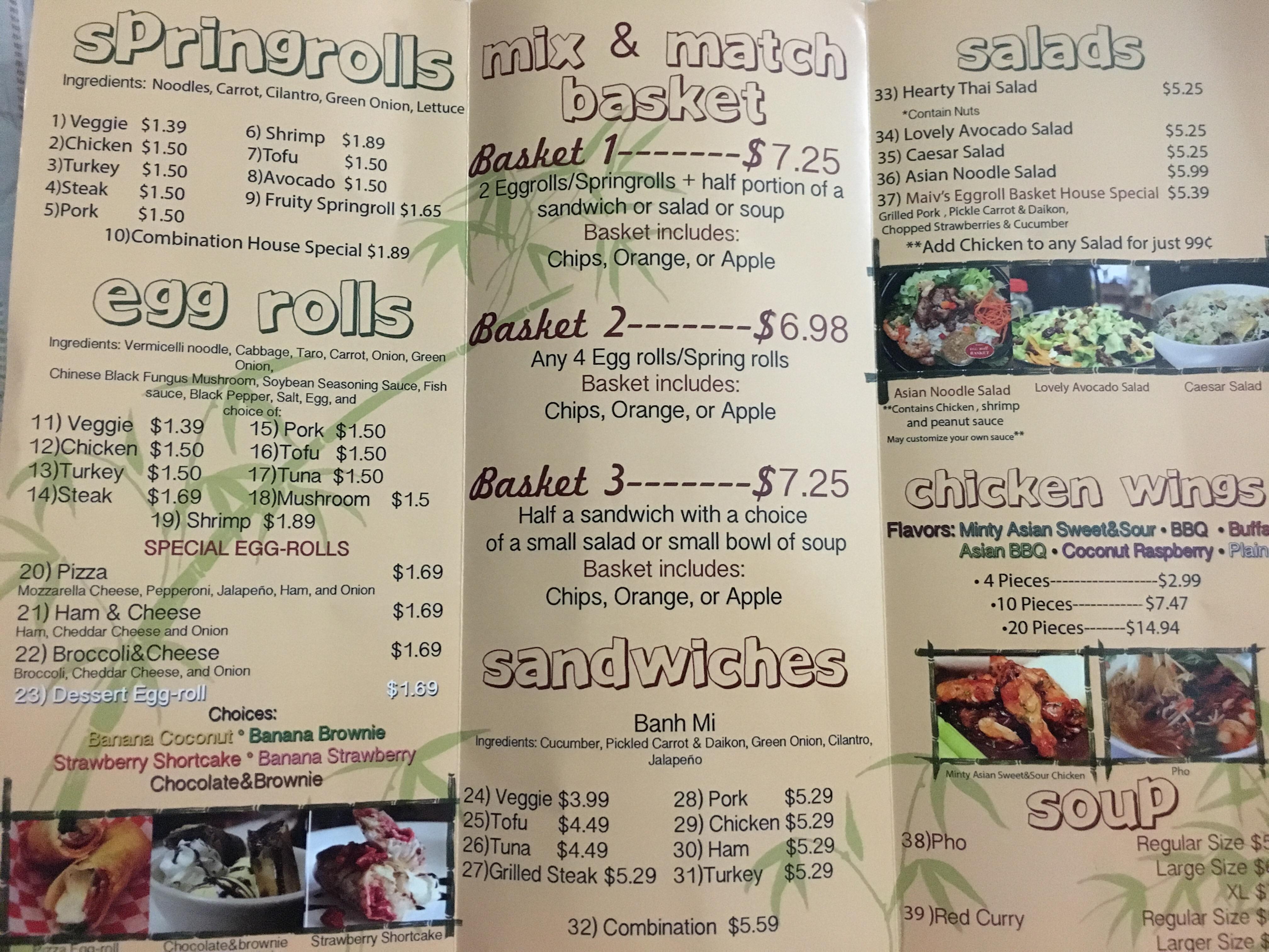 Maiv's Eggroll Basket