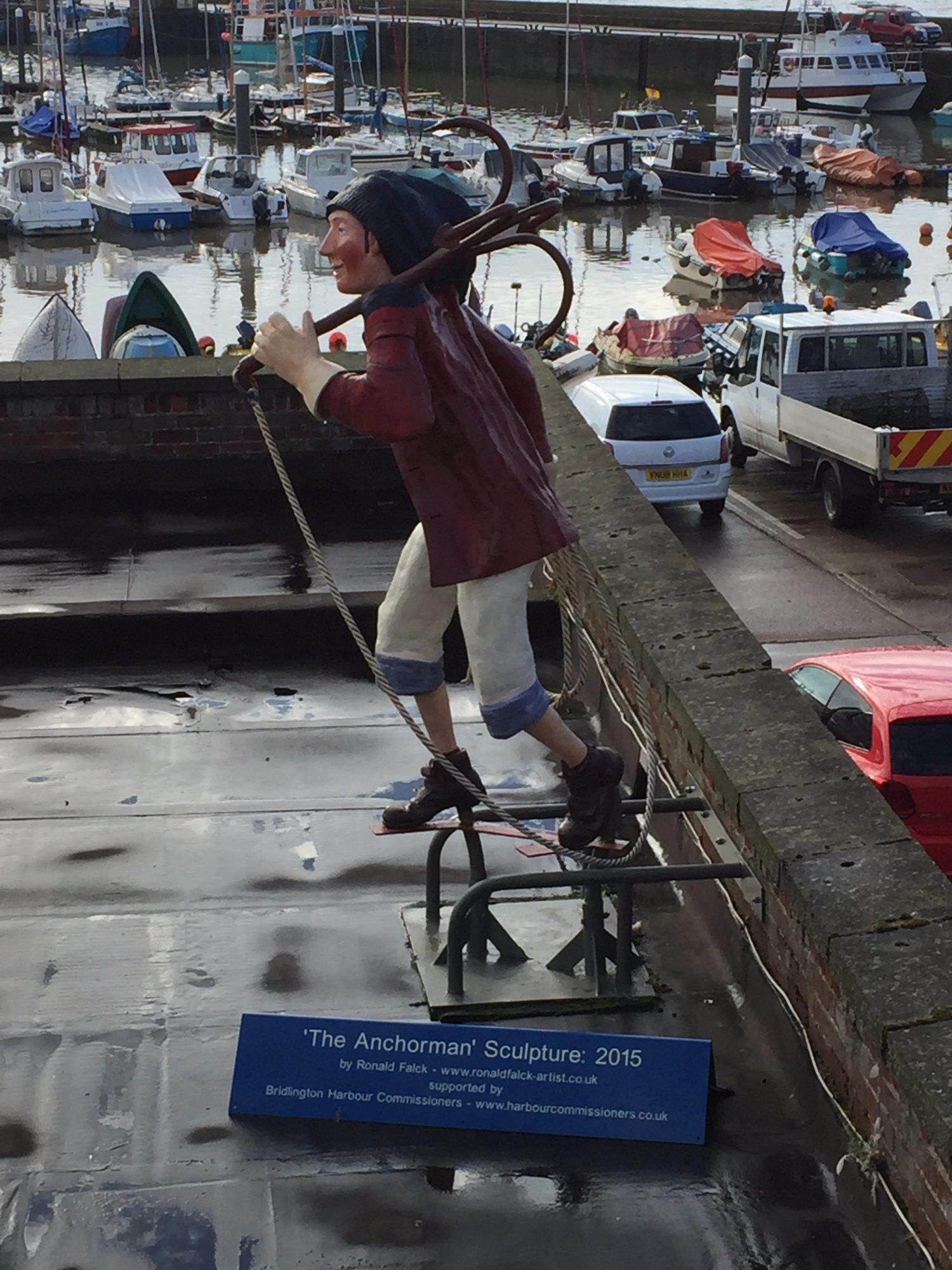 The Anchorman of Bridlington Harbour