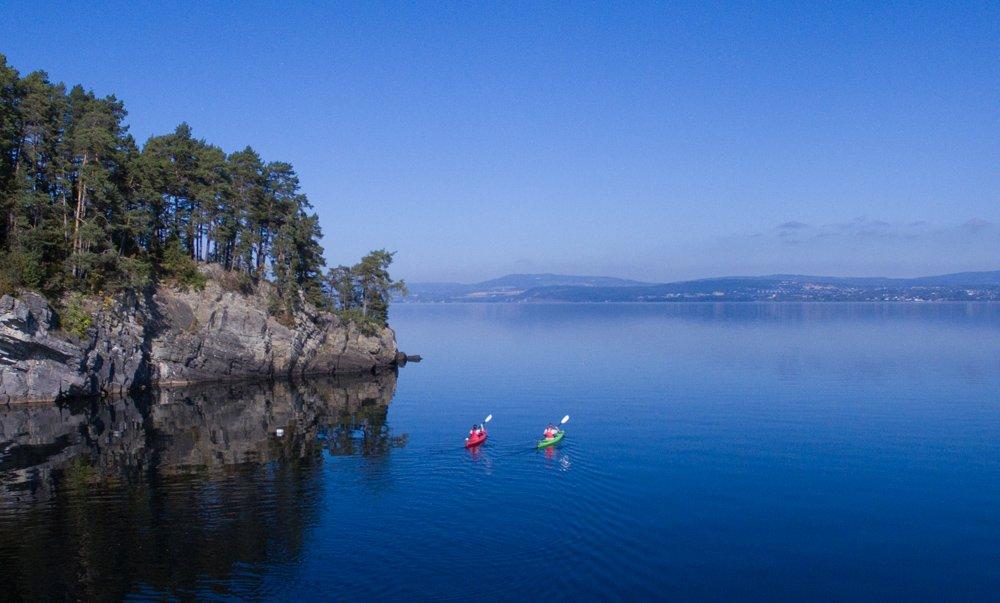 Kayak on lake Mjøsa - Infoteket