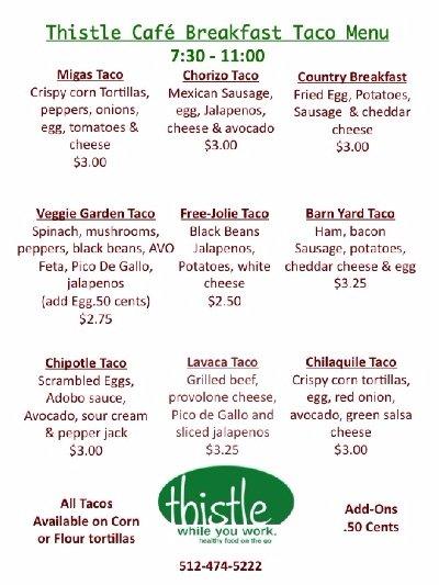 Thistle Cafe
