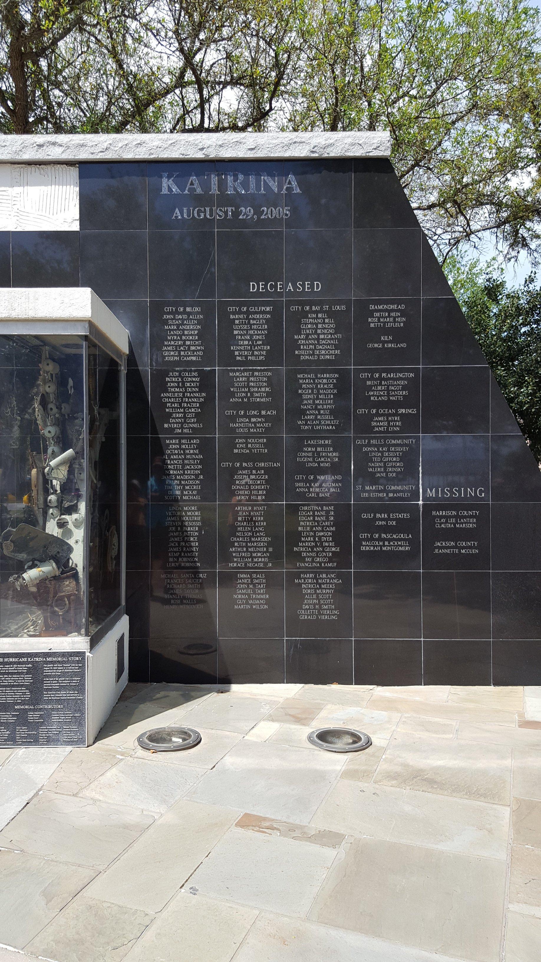 Hurricane Katrina Memorial