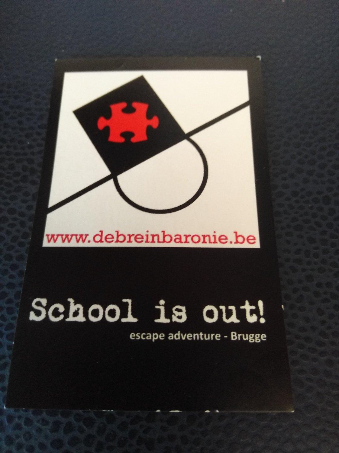 Escape room 'School is out!'