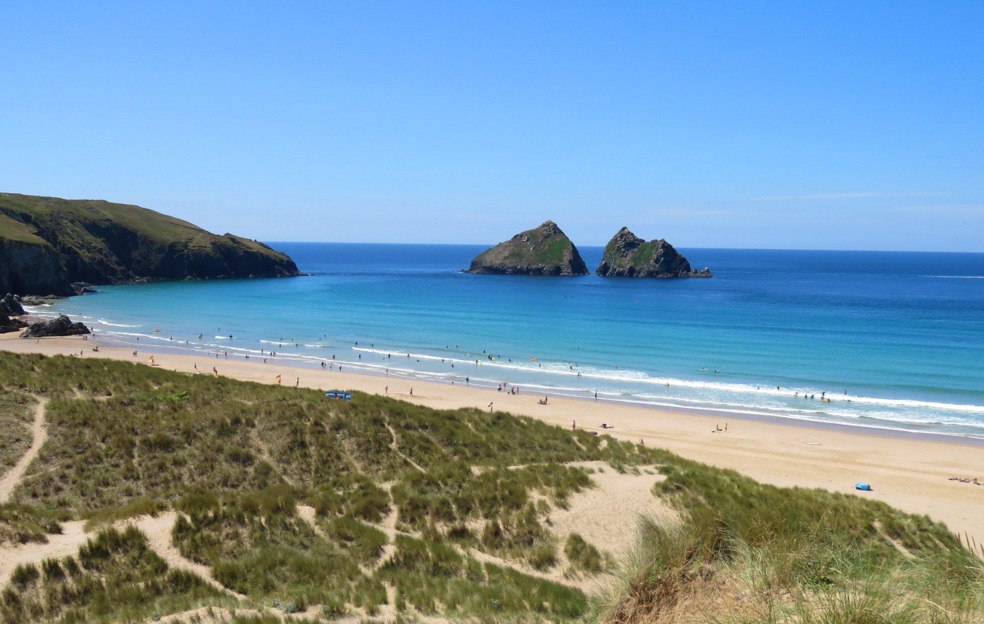 Holywell Bay Beach