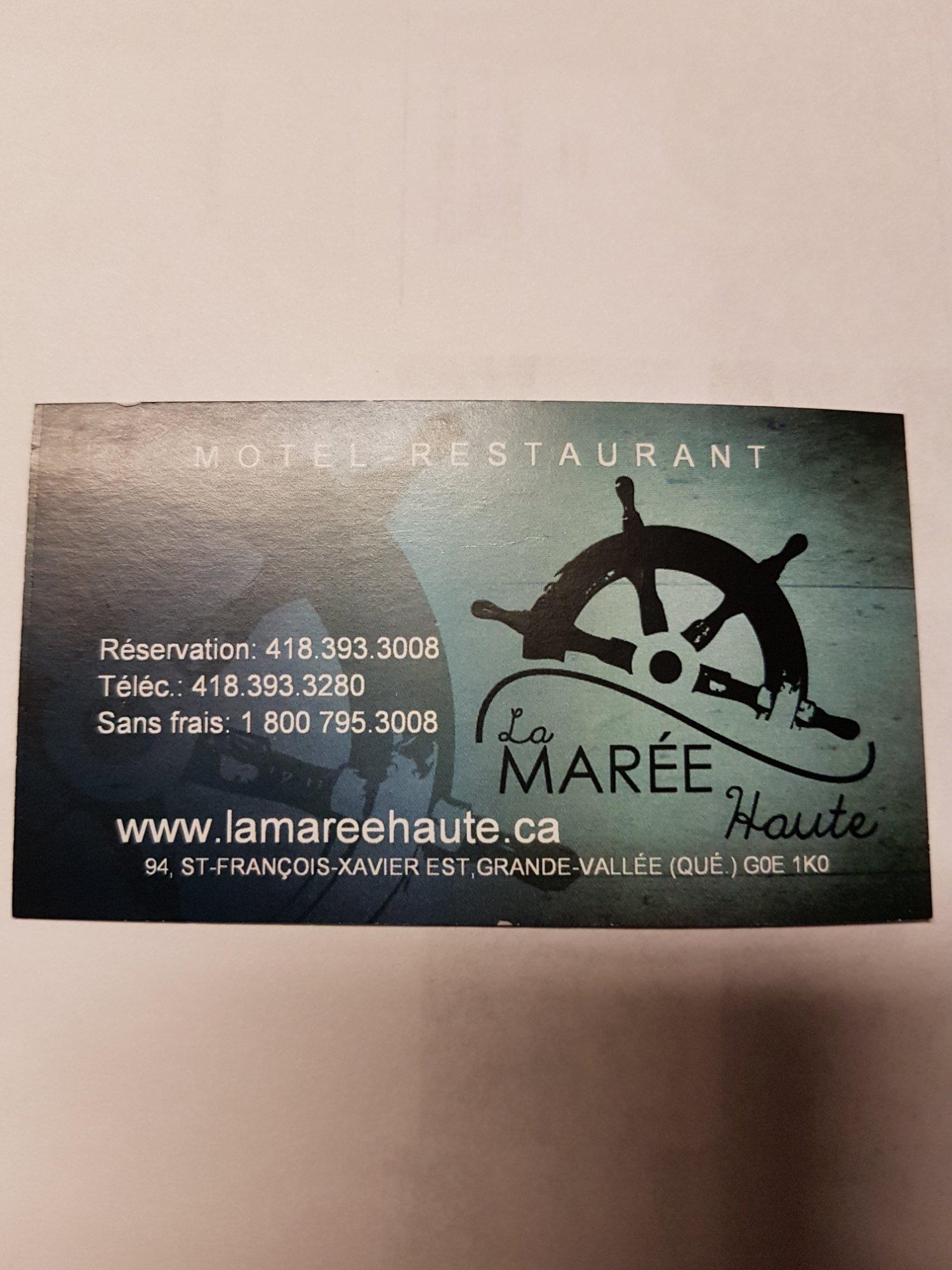 Restaurant la Maree Haute Enr