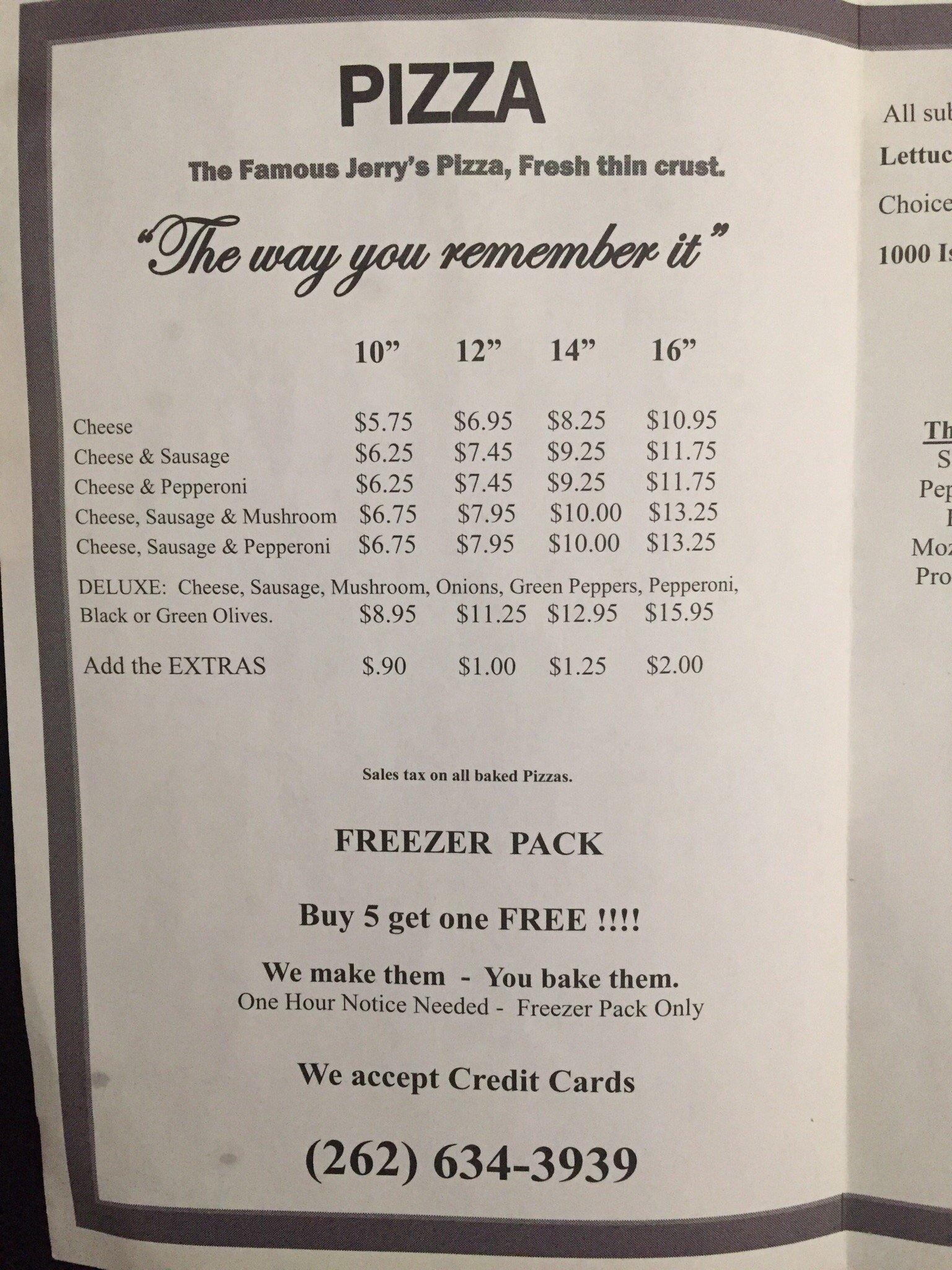 Jerry's Fresh Pizza