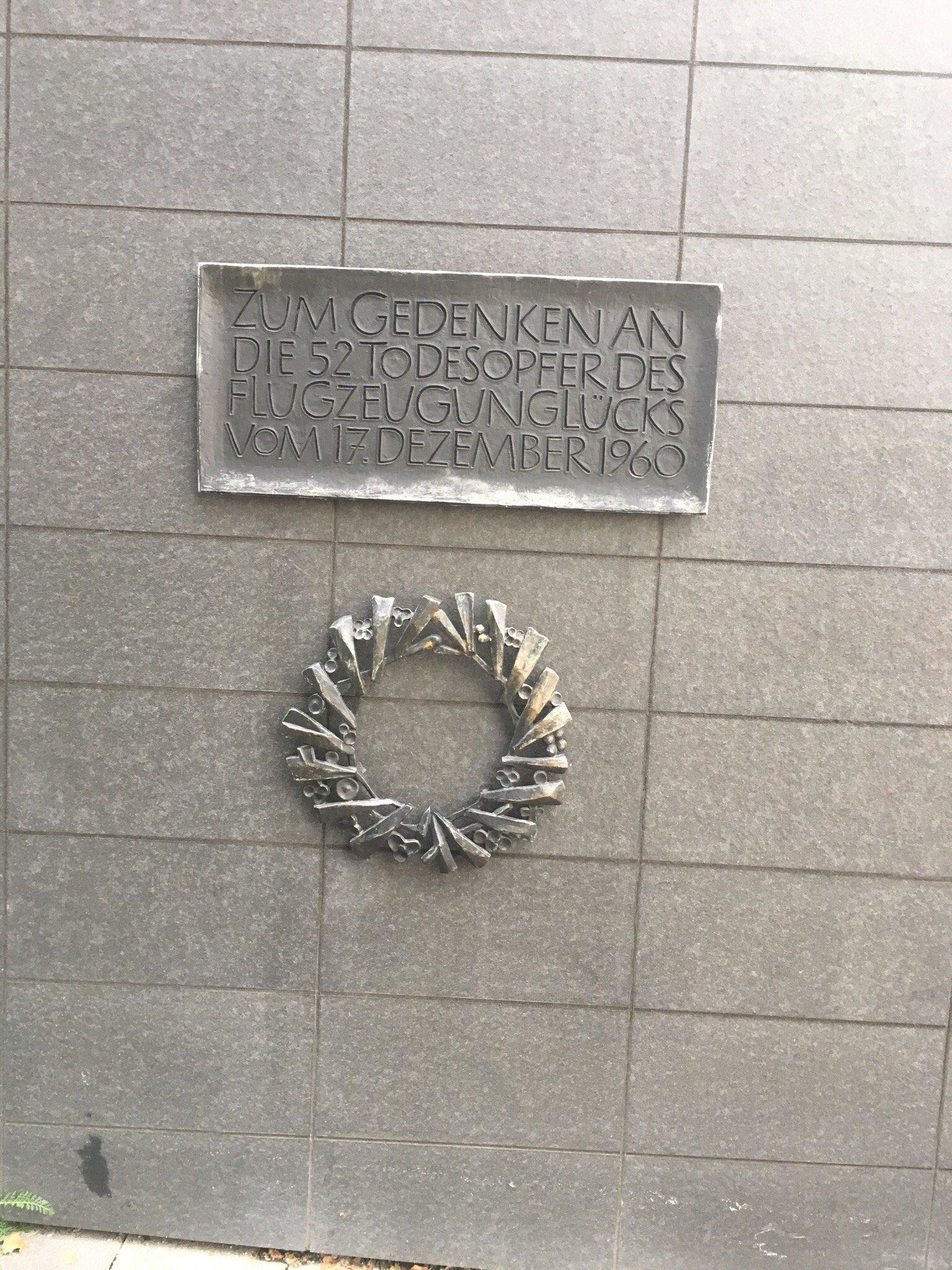 Gedenktafel Flugzeugabsturz 1960